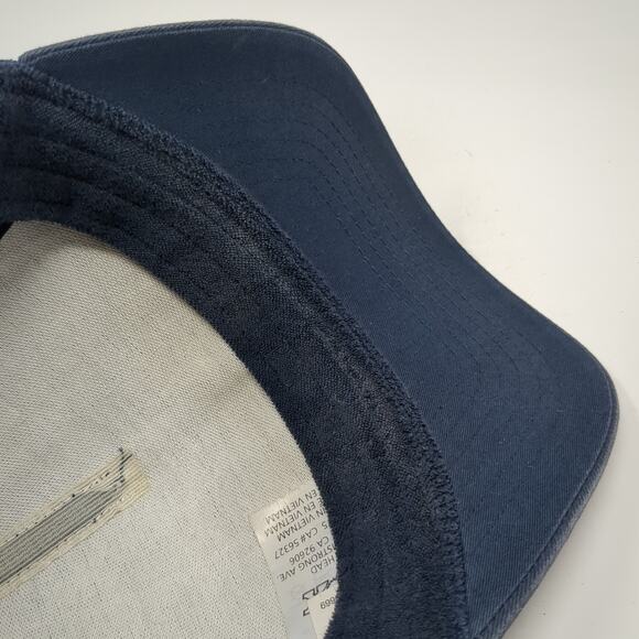 Fox Snapback Trucker Hat Blue One Size Adjustable Mesh Back Outdoor Printed - Picture 8 of 9